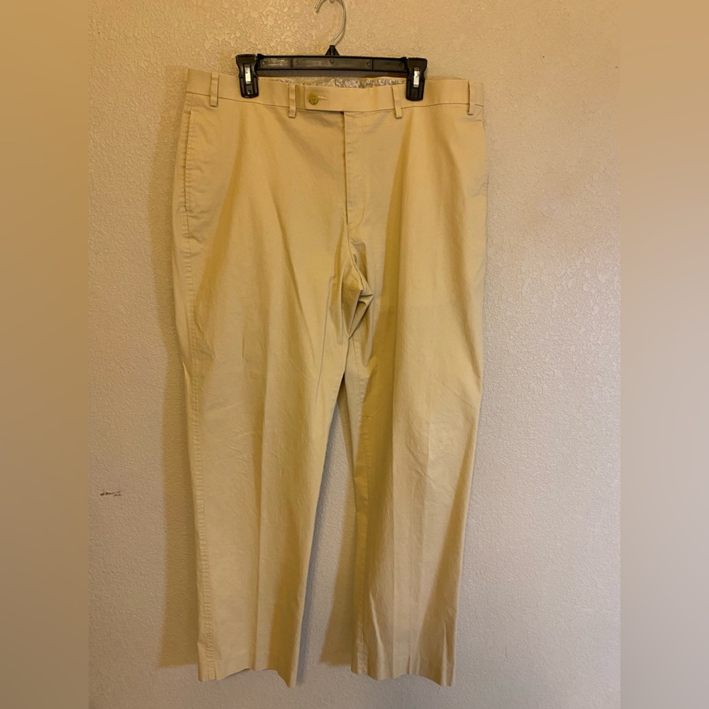 NWOT Lauren Ralph Lauren Men's Cotton Khaki Trousers, Size 38W X 32